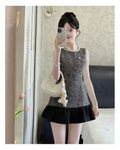 灰色小香洋裝
